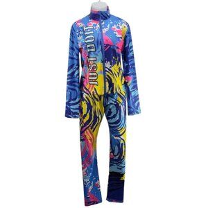 "JUST DO IT" Full-Zip Tracksuit Multicolor